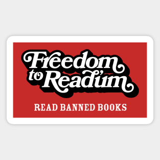Freedom to Read'um Magnet